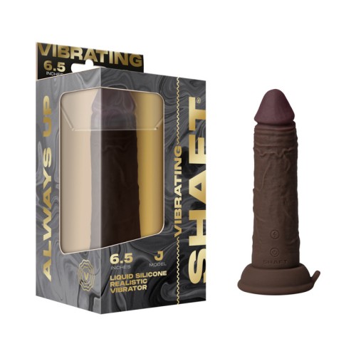 Dildo Vibrador Shaft Modelo J 6.5 in. Doble Densidad Silicona