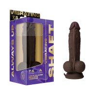 Dildo Vibrante de Densidad Dual Modelo A - Caoba de 7.5 in.