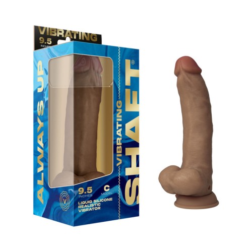 Dildo de Silicona de Densidad Dual Modelo C: 9.5 in. Oak