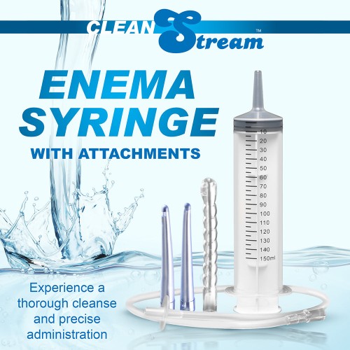 CleanStream Enema Syringe with Attachments