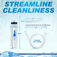 Jeringa de Enema CleanStream con Accesorios