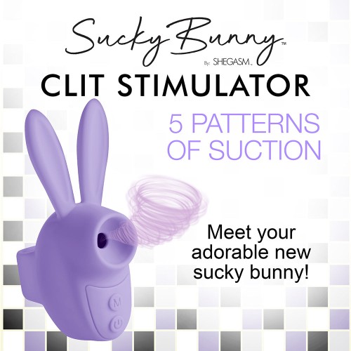 Estimulador Clitoridiano Sucky Bunny Shegasm Púrpura