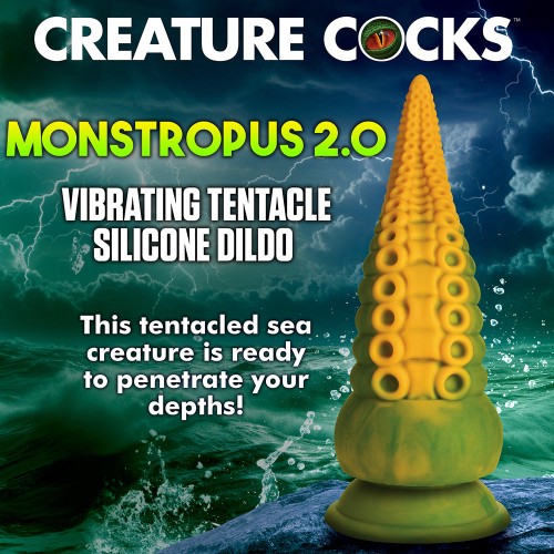 Dildo Tentáculo Monstropus 2.0 de Creature Cocks - Experiencia de Vibración Emocionante