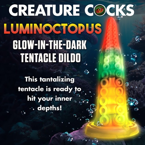 Dildo Tentáculo Creature Cocks Luminoctopus para Juego de Fantasía