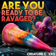 Dildo Tentáculo Creature Cocks Luminoctopus para Juego de Fantasía