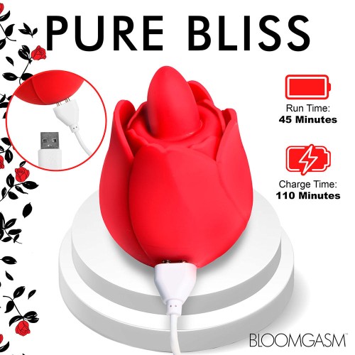 Bloomgasm Licking & Vibrating Rose - Clitoral Stimulator