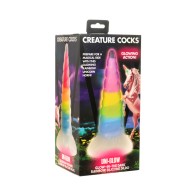 Creature Cocks Uni-Glow Glow-in-the-Dark Rainbow Dildo