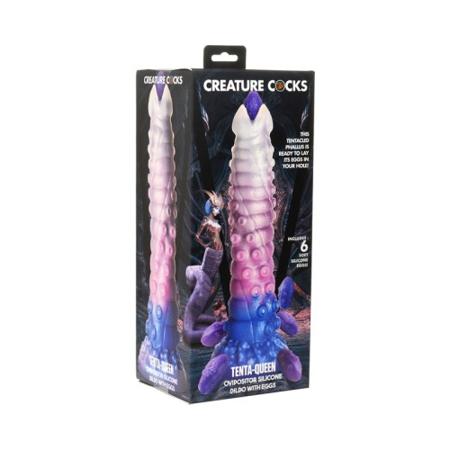 Dildo Ovipositor Tenta-Queen de Creature Cocks con Huevos