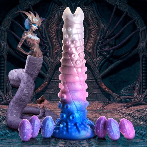 Dildo Ovipositor Tenta-Queen de Creature Cocks con Huevos