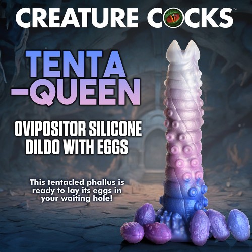 Dildo Ovipositor Tenta-Queen de Creature Cocks con Huevos