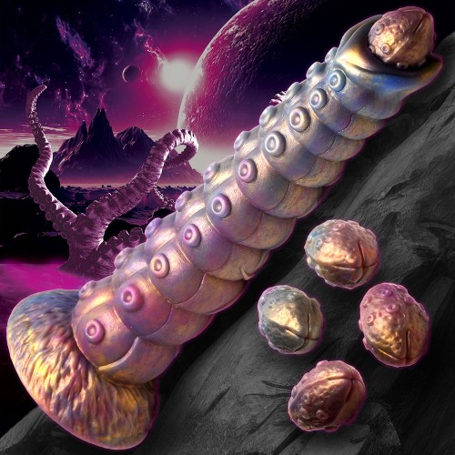 Dildo Ovipositor Tentáculo Deep Invader Creature Cocks con Huevos