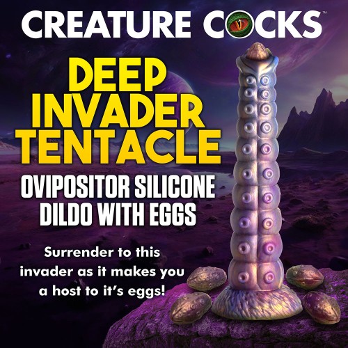 Dildo Ovipositor Tentáculo Deep Invader Creature Cocks con Huevos