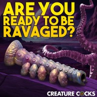 Creature Cocks Deep Invader Tentacle Ovipositor Dildo with Eggs