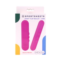 Sportsheets Pivot Flat Pink Bullet Vibrator - Portable Pleasure