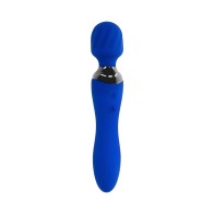 Selopa Blue Belle Dual-Ended Wand Vibrator Rechargeable Silicone