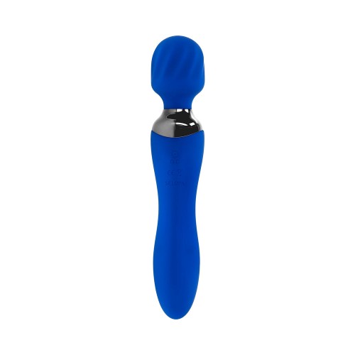 Vibrador de Varita Doble Recargable Selopa Blue Belle de Silicona