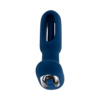 Evolved The Flapper Vibrador Recargable con Control Remoto Silicona Azul