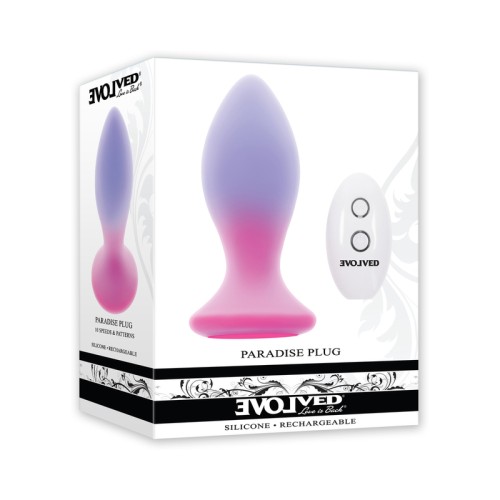 Evolved Paradise Dual Layer Vibrating Anal Plug with Remote