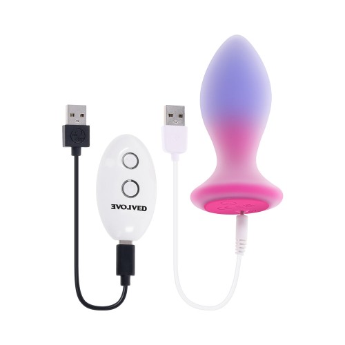 Evolved Paradise Dual Layer Vibrating Anal Plug with Remote