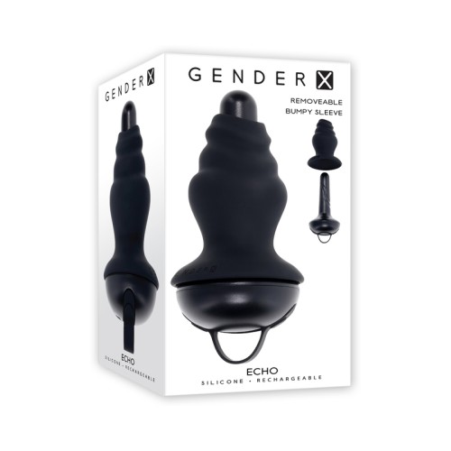 Gender X Echo Vibrador Recargable de Silicona con Funda Negra