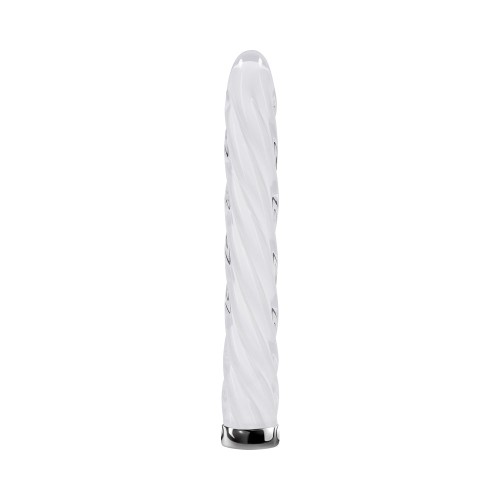 Playboy In A Twist Glass Vibrator