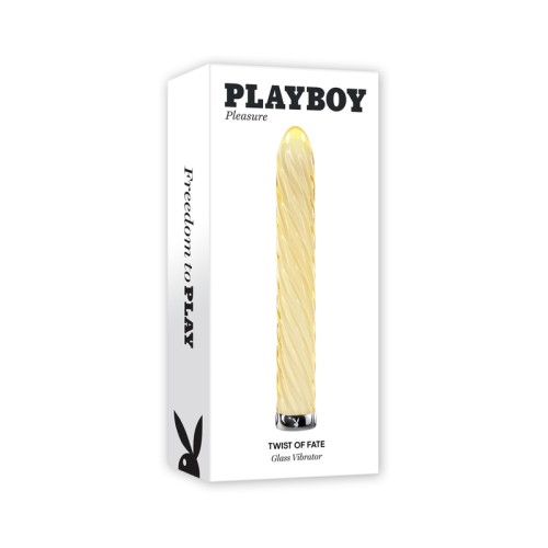 Vibrador de Cristal Recargable Playboy Twist Of Fate Amarillo