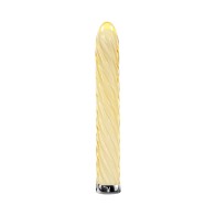 Playboy Twist Of Fate Rechargeable Glass Vibrator Yellow