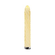 Playboy Twist Of Fate Rechargeable Glass Vibrator Yellow