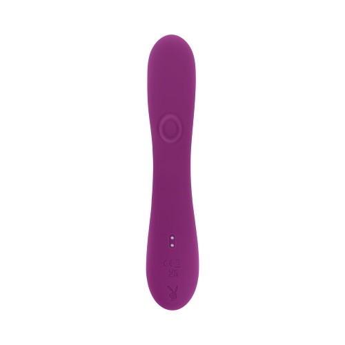 Playboy Busy Bunny Dual Stimulator Vibrator Silicone Wild Aster