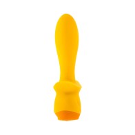 Vibrating Plug with 10 Speeds Yellow