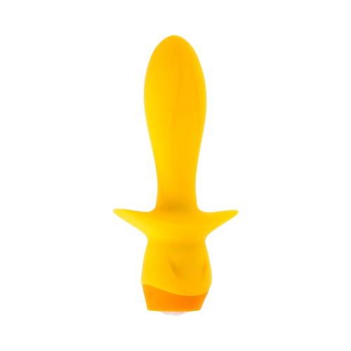 Vibrating Plug with 10 Speeds Yellow