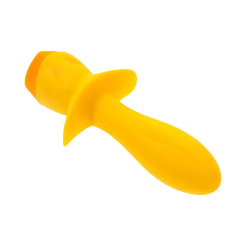 Vibrating Plug with 10 Speeds Yellow