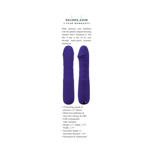 Selopa Ambition Rechargeable Thrusting Vibrator