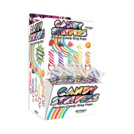 Anillos de Caramelo Pecker Candy Stripers 36pc