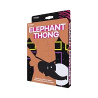 Elephant Thong for Men Black