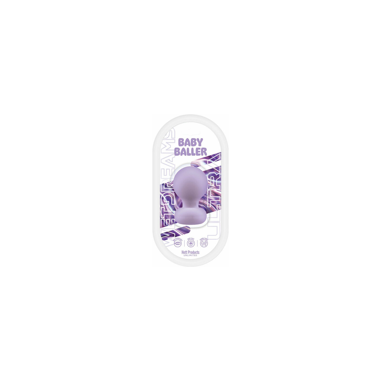 Wet Dreams Lavender Mini Massager Multi-Speed Silicone