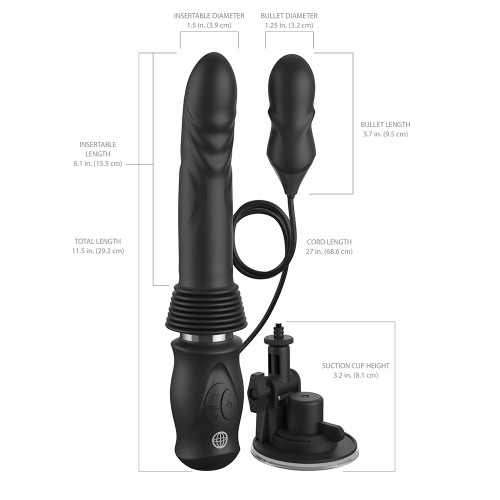 Fetish Fantasy Ultimate Silicone Thruster for Explosive Pleasure