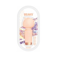 Wet Dreams Beaky Horned Mini Vibe in Silicone Peach