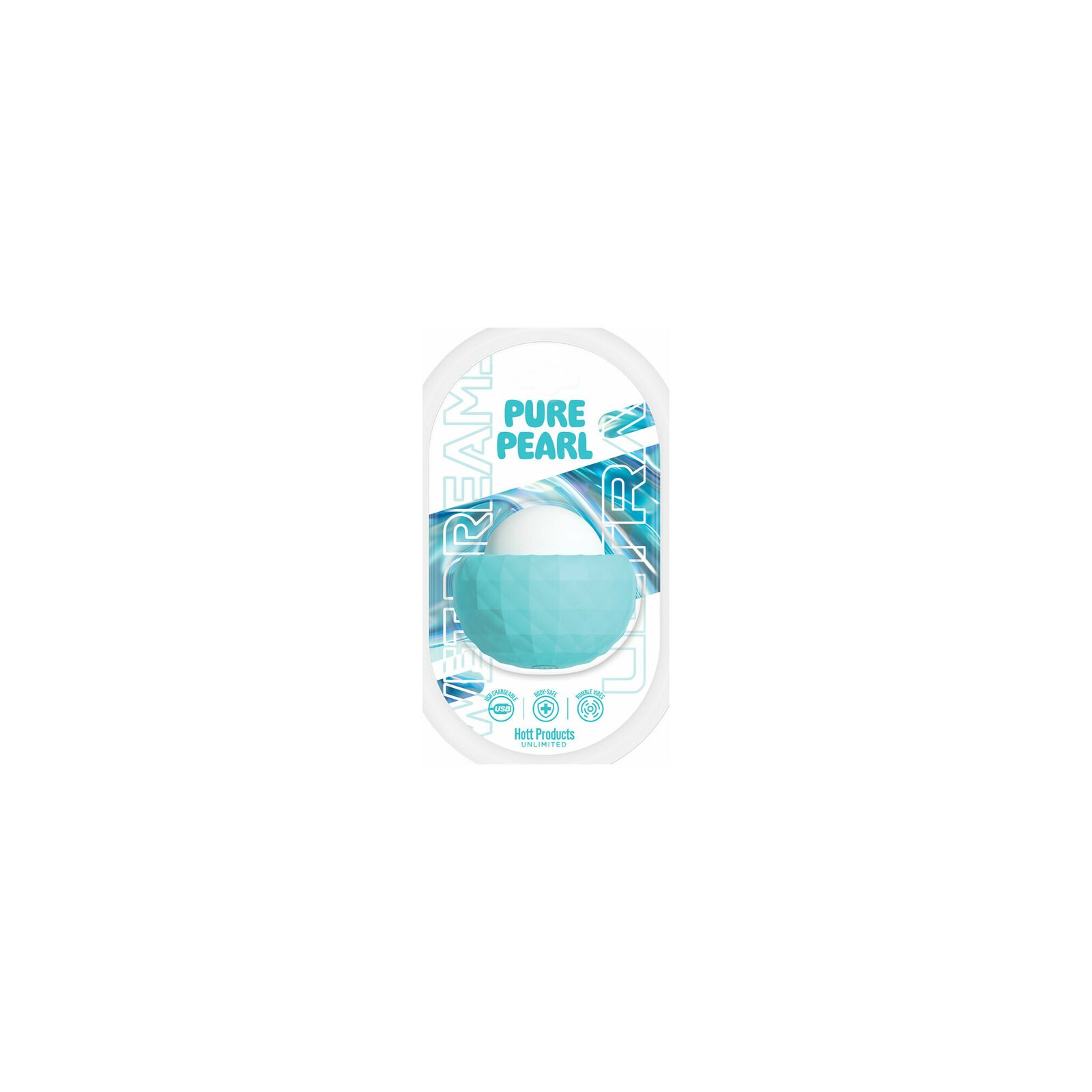 Wet Dreams Pure Pearl Mini Vibe Massager Silicone Aqua