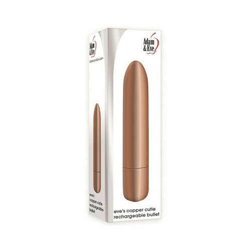 Adam & Eve Eve's Copper Cutie Bala Recargable - Elegante y Poderosa