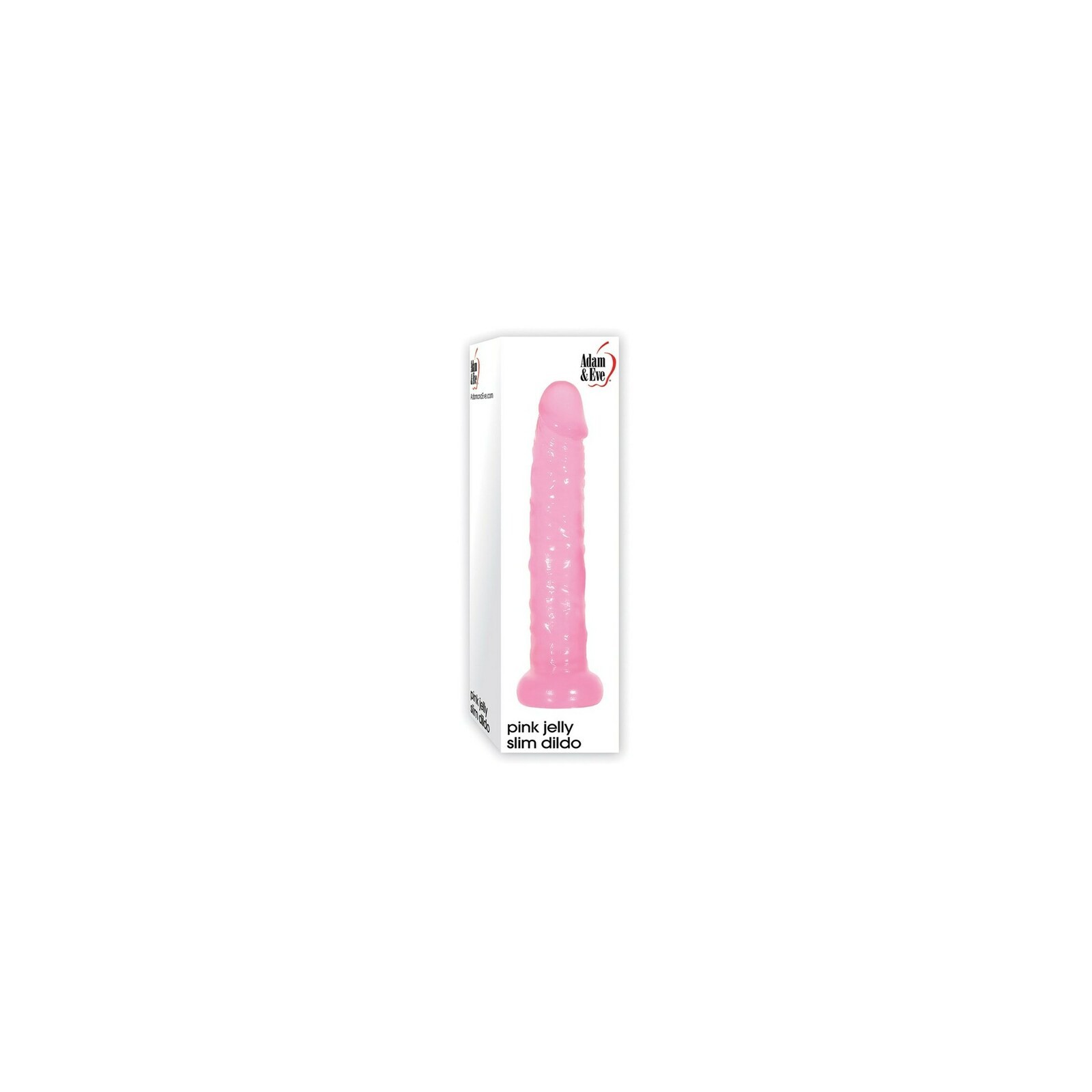 Adam & Eve Pink Jelly Slim Dildo for Versatile Play