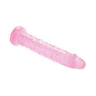 Adam & Eve Pink Jelly Slim Dildo for Versatile Play