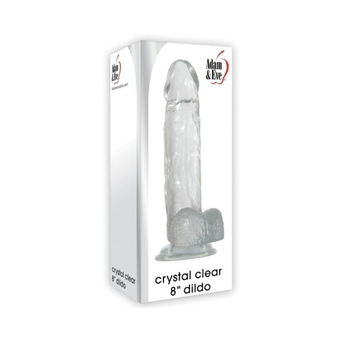 Adam & Eve Crystal Clear 8 inch Dildo