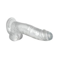 Dildo Transparente de 8 Pulgadas Adam & Eve