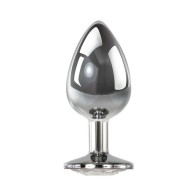 Adam & Eve Clear Gem Large Anal Plug