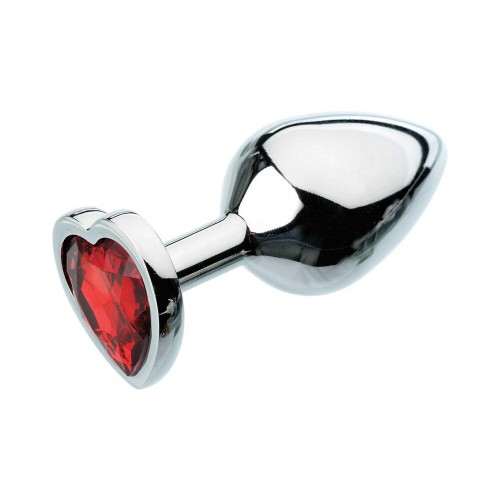 Adam & Eve Red Hearts Gem Anal Plug