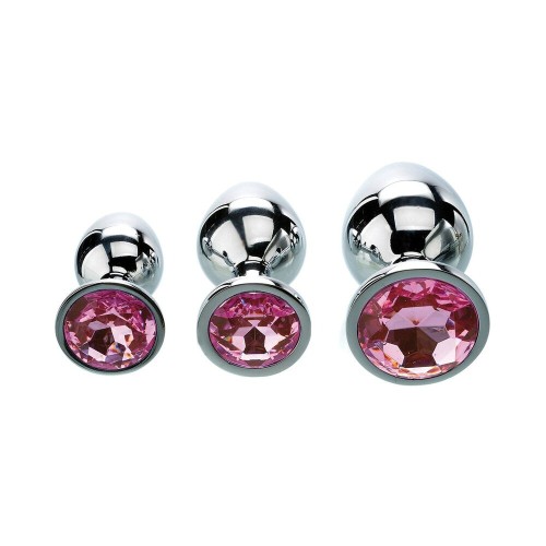 Adam & Eve Pink Gem Anal Plug Set