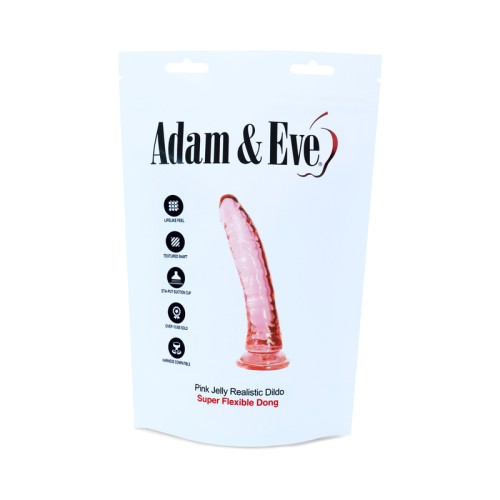 Adam & Eve Pink Jelly Dildo - Realistic and Pleasurable