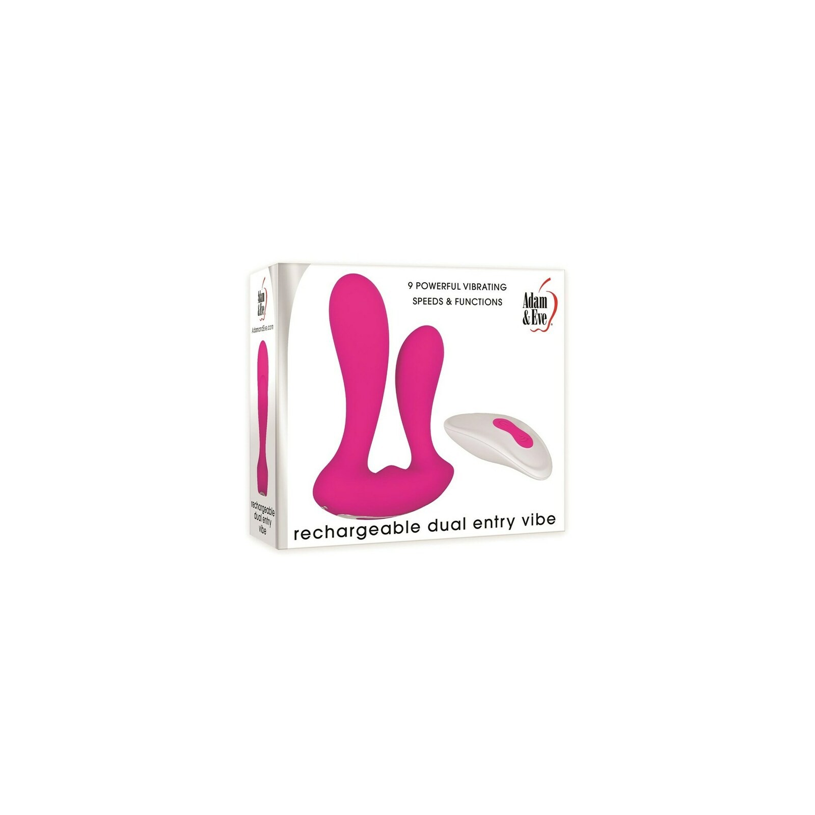 Vibrador de Entrada Dual Adam & Eve con Control Remoto