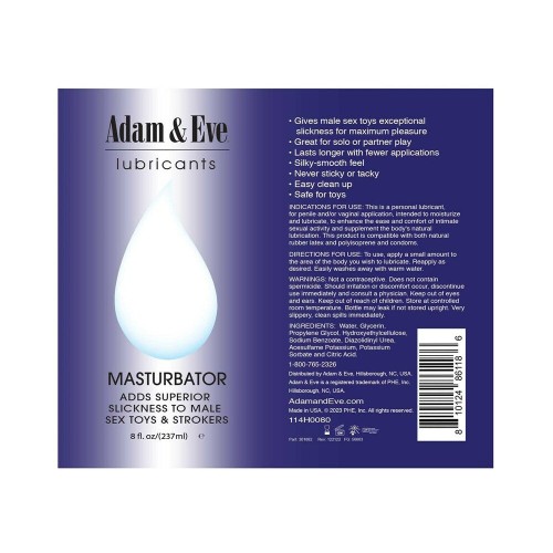 Lubricante para Masturbación Adam & Eve para Mejorar el Placer